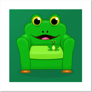 FROG AND CHAIR Posters and Art